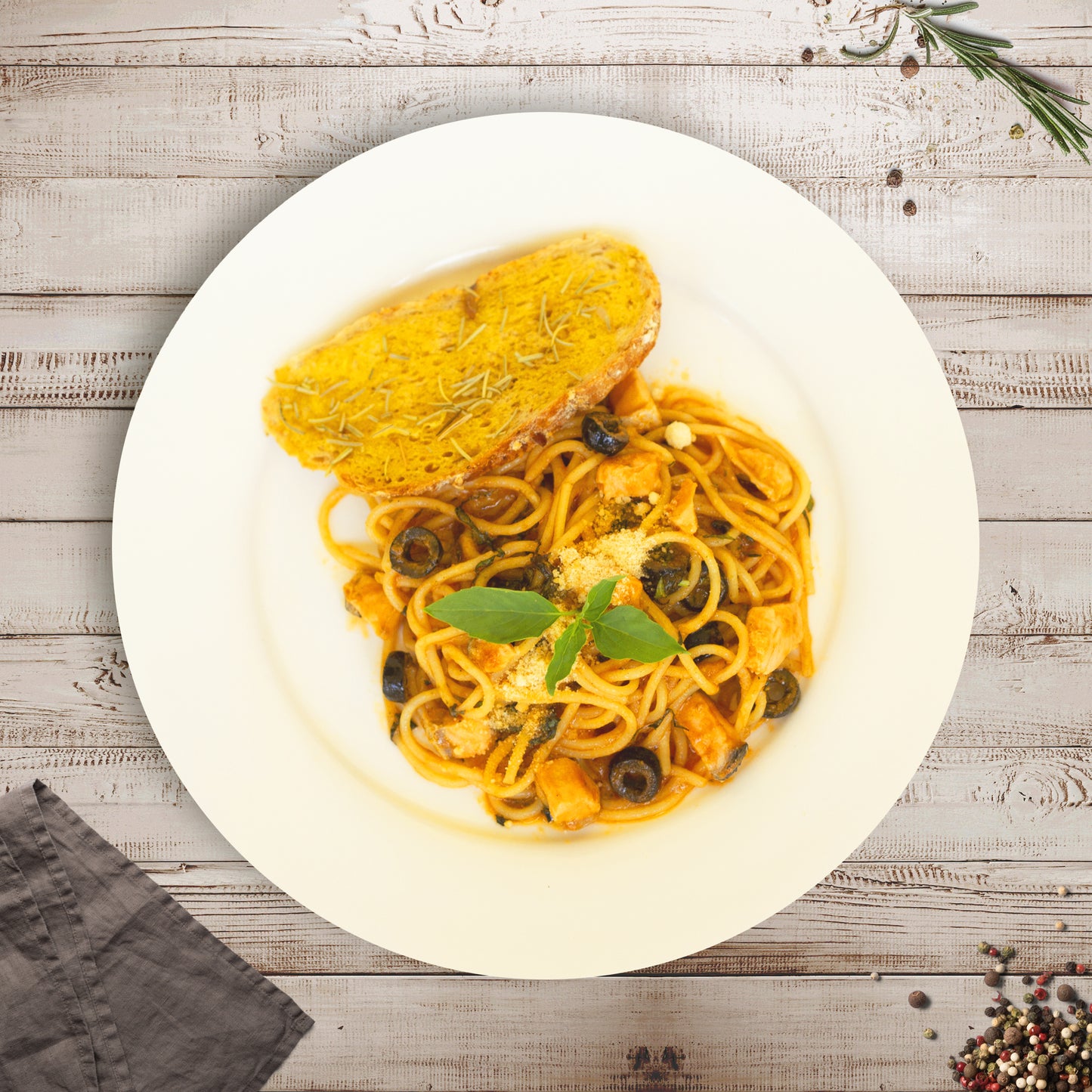 Mediterranean Salmon Pasta